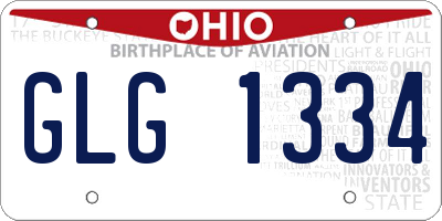 OH license plate GLG1334
