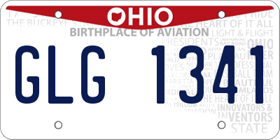 OH license plate GLG1341