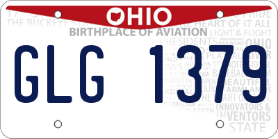 OH license plate GLG1379