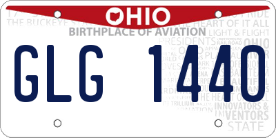 OH license plate GLG1440