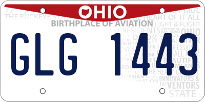 OH license plate GLG1443