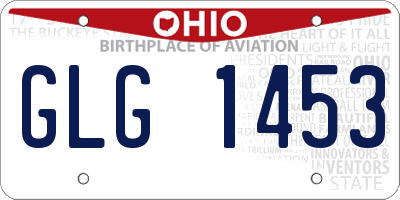 OH license plate GLG1453