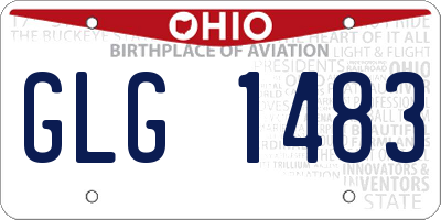 OH license plate GLG1483