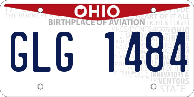 OH license plate GLG1484