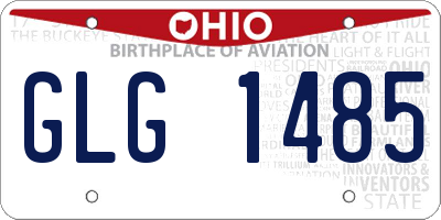 OH license plate GLG1485