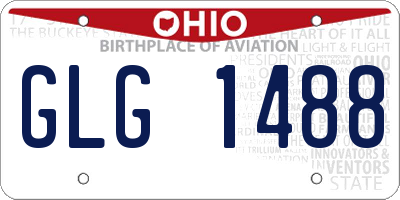 OH license plate GLG1488