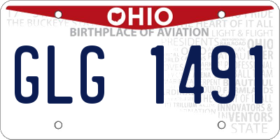 OH license plate GLG1491
