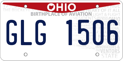 OH license plate GLG1506