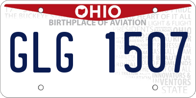 OH license plate GLG1507
