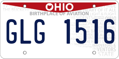 OH license plate GLG1516