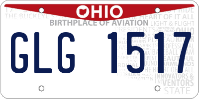 OH license plate GLG1517