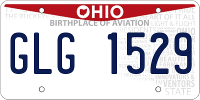 OH license plate GLG1529