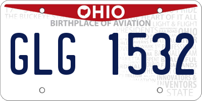 OH license plate GLG1532