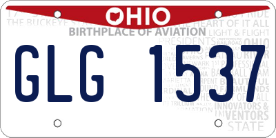 OH license plate GLG1537