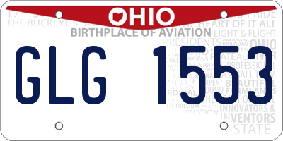 OH license plate GLG1553