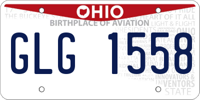OH license plate GLG1558