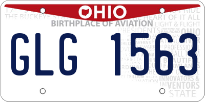 OH license plate GLG1563