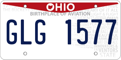 OH license plate GLG1577