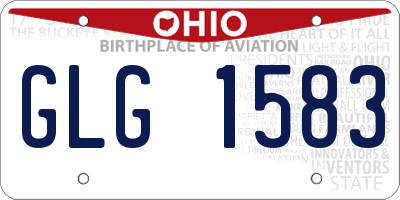 OH license plate GLG1583