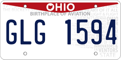 OH license plate GLG1594