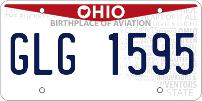 OH license plate GLG1595