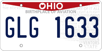 OH license plate GLG1633