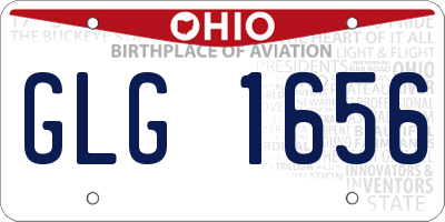 OH license plate GLG1656