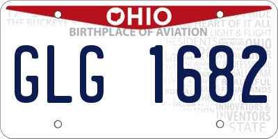 OH license plate GLG1682