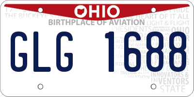 OH license plate GLG1688