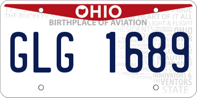 OH license plate GLG1689