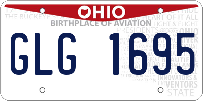 OH license plate GLG1695
