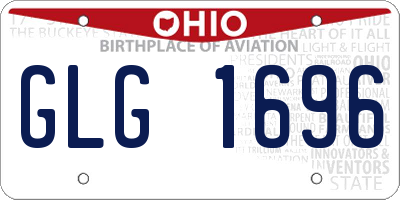 OH license plate GLG1696