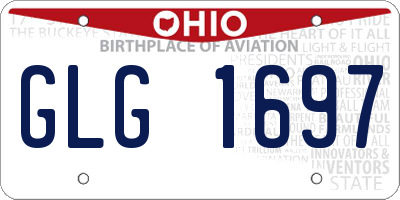 OH license plate GLG1697