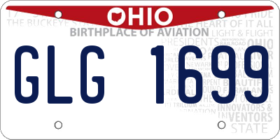 OH license plate GLG1699