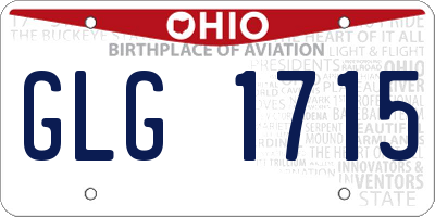 OH license plate GLG1715