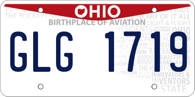 OH license plate GLG1719