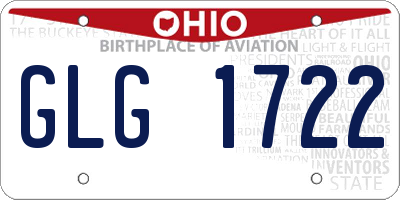 OH license plate GLG1722