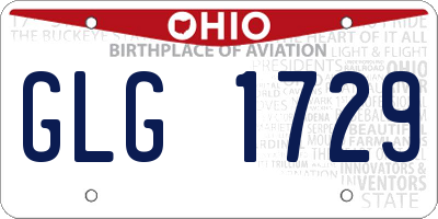OH license plate GLG1729