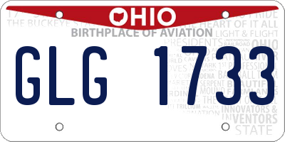 OH license plate GLG1733