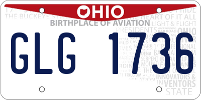OH license plate GLG1736