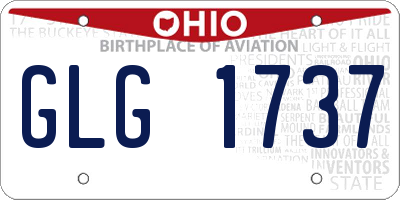 OH license plate GLG1737