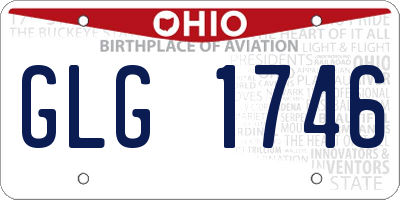 OH license plate GLG1746