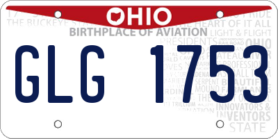 OH license plate GLG1753