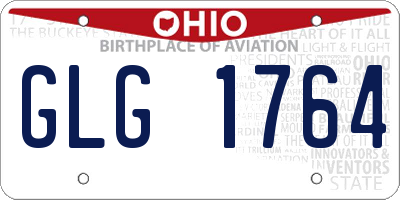 OH license plate GLG1764