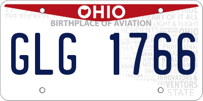 OH license plate GLG1766