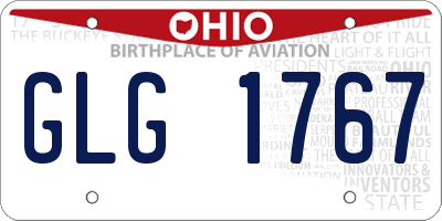 OH license plate GLG1767