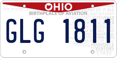 OH license plate GLG1811