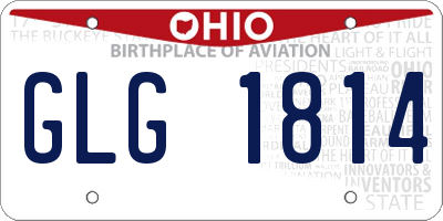 OH license plate GLG1814