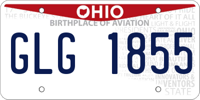 OH license plate GLG1855