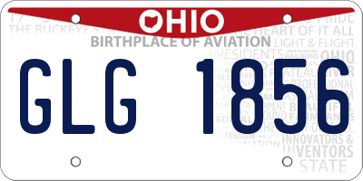 OH license plate GLG1856